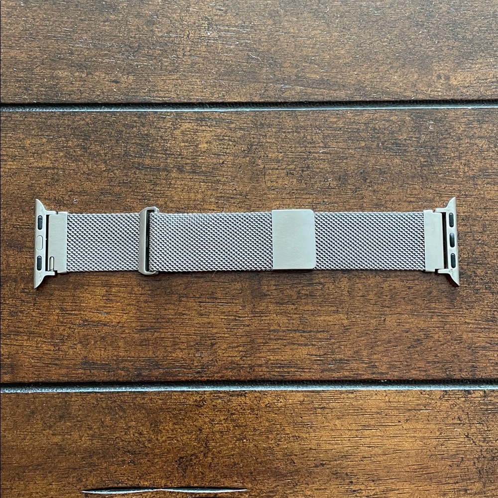 Silver Magnetic Apple Watch Band